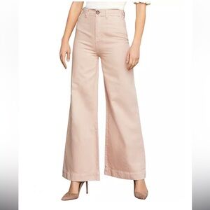BCBGMAXAZRIA Wide-Leg Jeans Stretch High Rise Pink Women’s Size 29 x 30 new